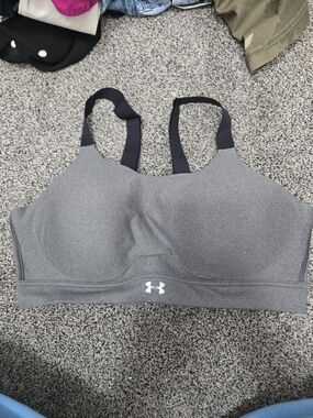 Under Armour Women's Gray High-Support Sports Bra